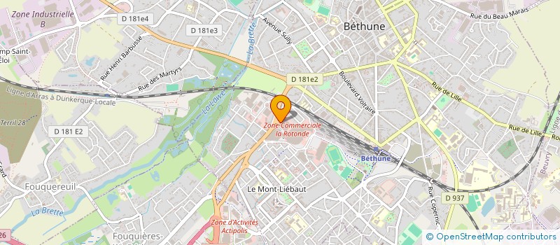 localisation de l'entreprise MULTISERVICES 62 à BETHUNE