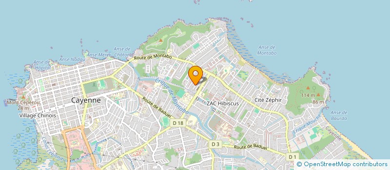 localisation de l'entreprise MULTISERVICES ET GESTION DE GUYANE à CAYENNE