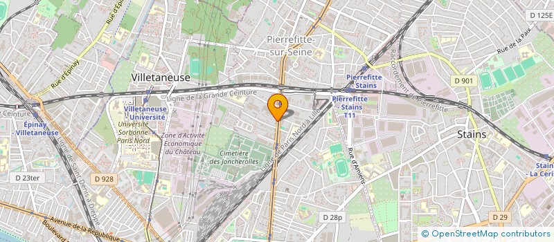localisation de l'entreprise MULTISERVICES EXPRESS à PIERREFITTE-SUR-SEINE