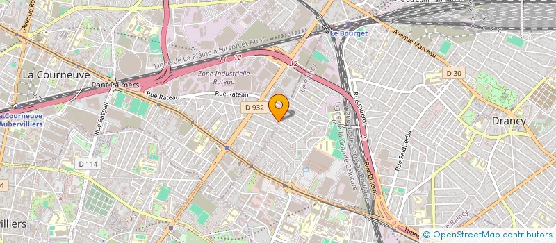 localisation de l'entreprise MULTISOFT à LA COURNEUVE