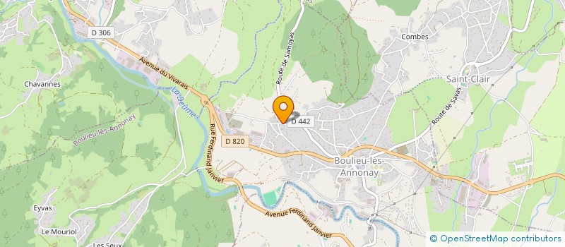 localisation de l'entreprise MULTISPORT BOULIEU  BOULIEU-LES-ANNONAY