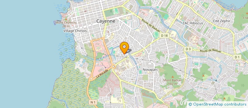 localisation de l'entreprise MULTITECH à CAYENNE
