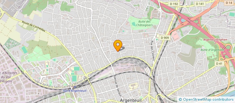 localisation de l'entreprise MULTITECH ET SERVICES 95 à ARGENTEUIL