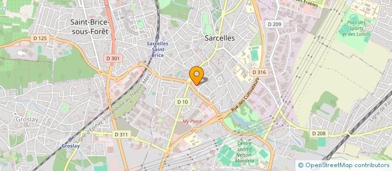 localisation de l'entreprise MULTIVET  SARCELLES