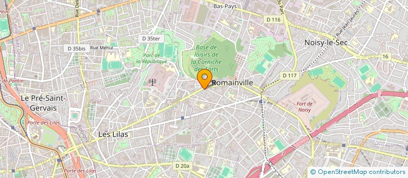 localisation de l'entreprise MULTIVET SERVICES à ROMAINVILLE