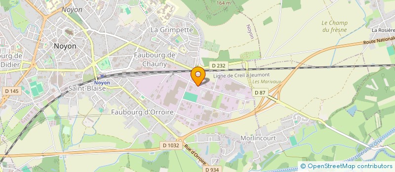 localisation de l'entreprise MULTON à NOYON