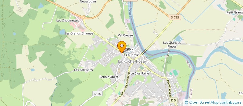 localisation de l'entreprise MULTON AUTESERRES  LA ROCHE-POSAY