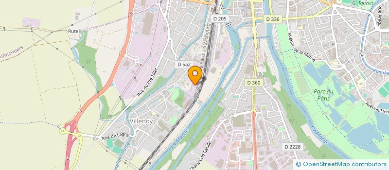 localisation de l'entreprise MULTYPRINT  VILLENOY