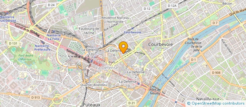 localisation de l'entreprise MUNDI PRESSE à COURBEVOIE