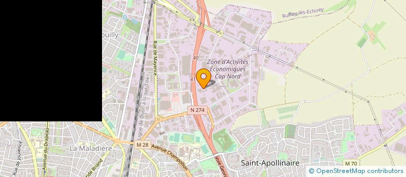 localisation de l'entreprise MUNIER à SAINT-APOLLINAIRE