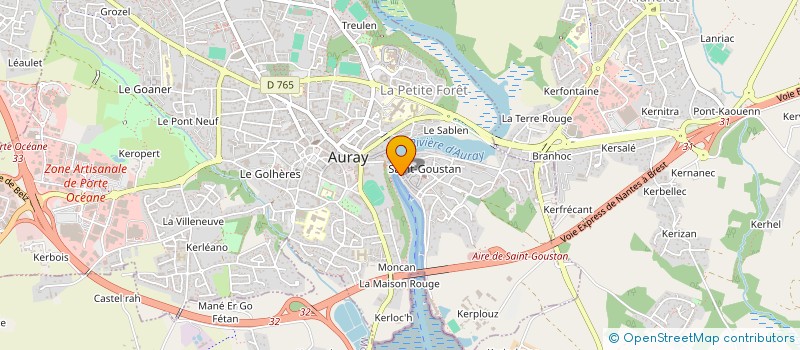 localisation de l'entreprise MUNIZ GELATO à AURAY