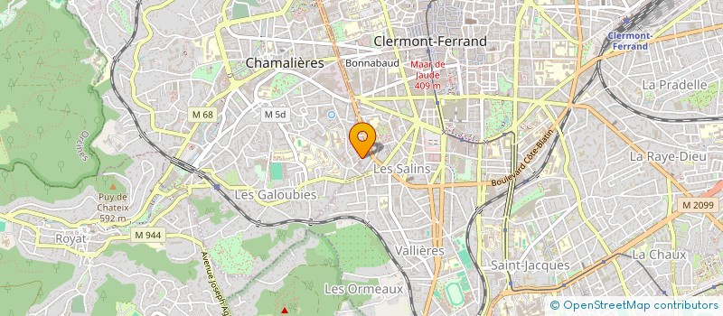 localisation de l'entreprise MUNOZ-TAINTURIER LMNP  CHAMALIERES