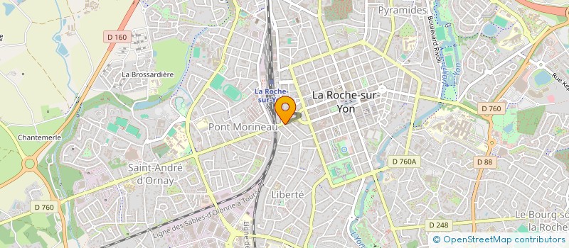 localisation de l'entreprise MUPAT à LA ROCHE-SUR-YON