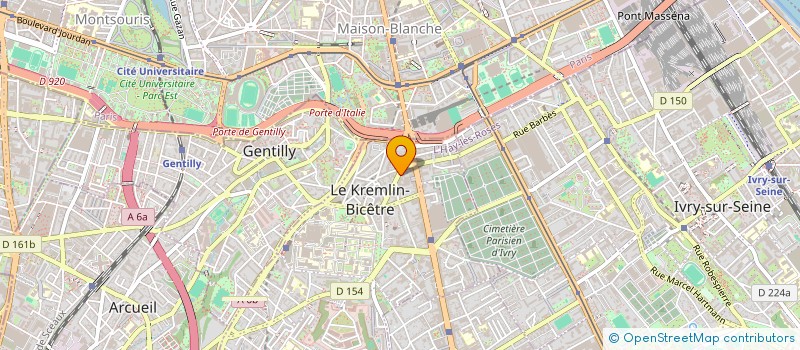 localisation de l'entreprise MUPSON SARL  LE KREMLIN-BICETRE