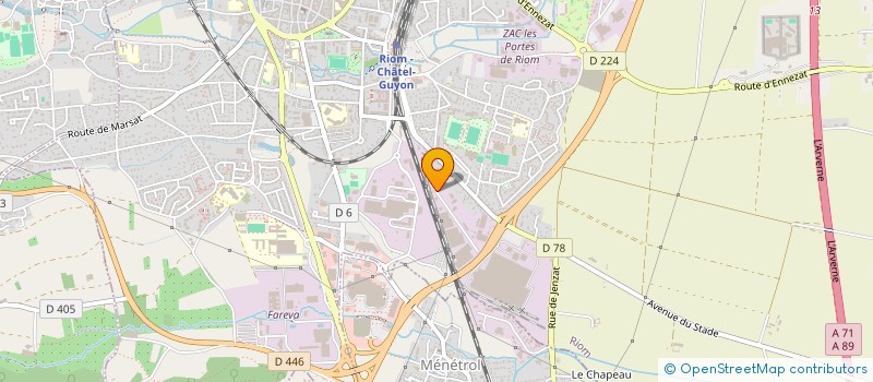 localisation de l'entreprise MUR 1  RIOM