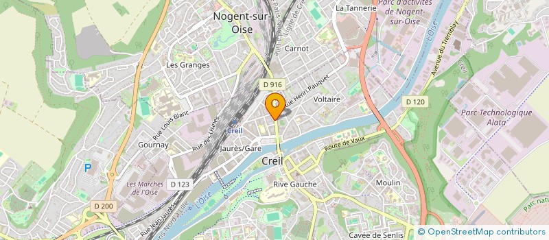 localisation de l'entreprise MUR  CREIL