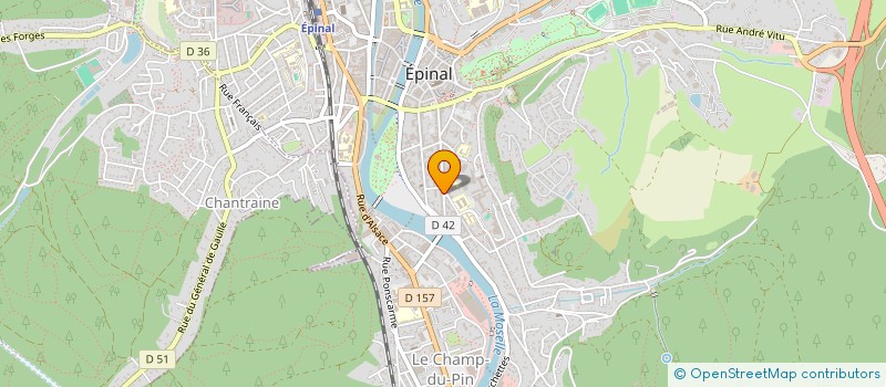 localisation de l'entreprise MUR D EAU VOSGES  EPINAL