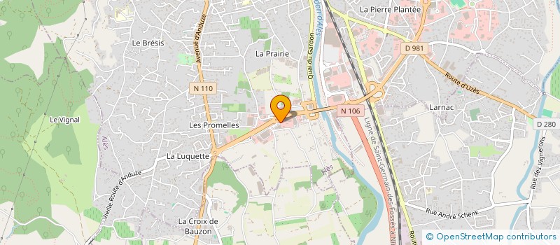 localisation de l'entreprise MUR ET TOIT à ALES