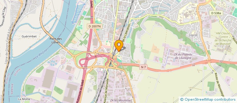 localisation de l'entreprise MUR'MURE LE MUR INTERACTIF  VALENCE