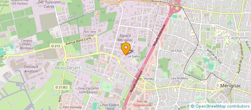 localisation de l'entreprise MUR O'SEC  MERIGNAC