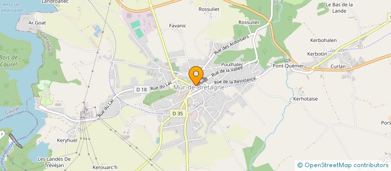 localisation de l'entreprise MUR OPTIQUE  GUERLEDAN