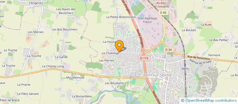 localisation de l'entreprise MURAIL  VERN-SUR-SEICHE