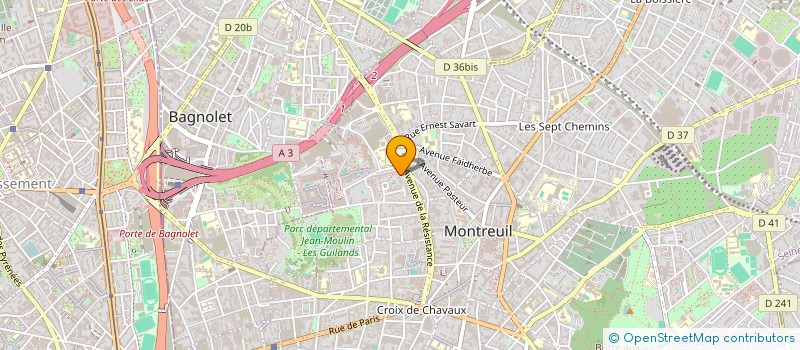 localisation de l'entreprise MURAILLE DE CHINE à MONTREUIL