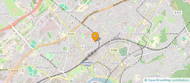 localisation de l'entreprise MURALISTES ASSOCIES à BESANCON