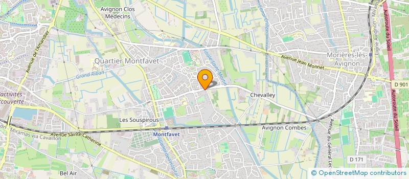 localisation de l'entreprise MURARO TECHNO SANTE à AVIGNON