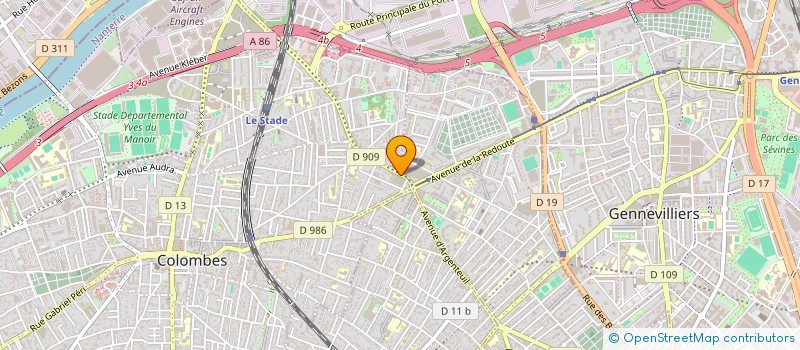 localisation de l'entreprise MURAT à COLOMBES
