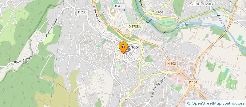 localisation de l'entreprise MURAT à AUBENAS