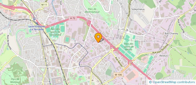 localisation de l'entreprise MURAT FRESSINET à SAINT-ETIENNE