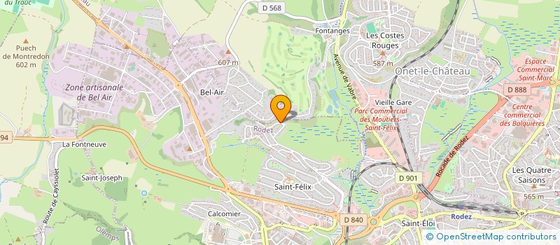 localisation de l'entreprise MURAT VAL INVEST  RODEZ