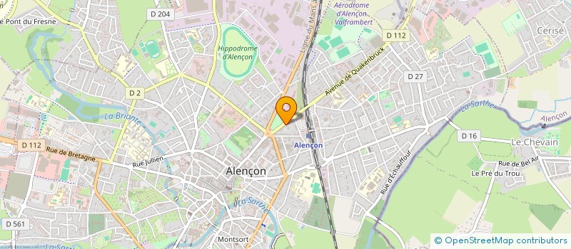 localisation de l'entreprise MURAT Y à ALENCON