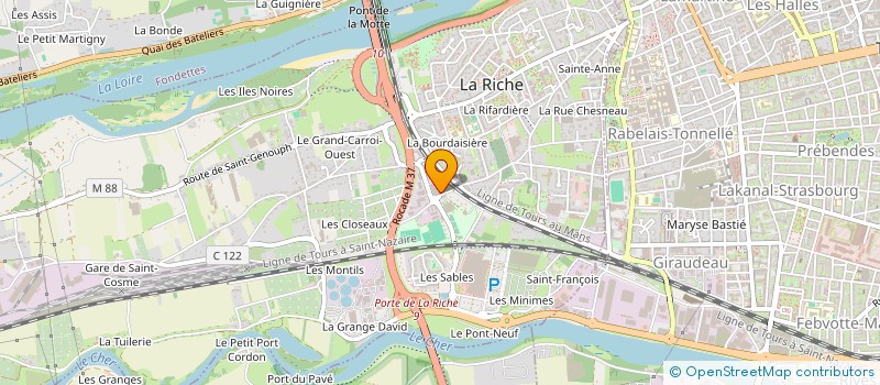 localisation de l'entreprise MURATET LOCATION TOURS  LA RICHE