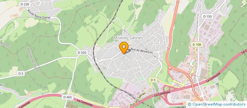 localisation de l'entreprise MURATI  MISEREY-SALINES