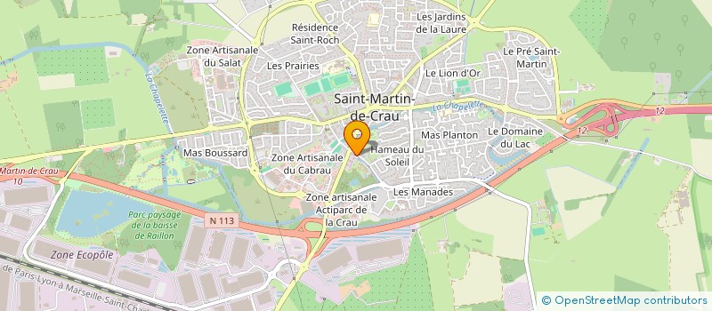 localisation de l'entreprise MURATORI à SAINT-MARTIN-DE-CRAU