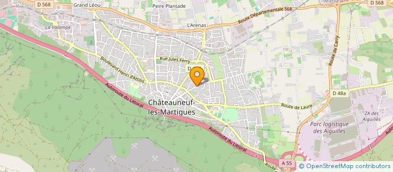 localisation de l'entreprise MURATORI A ET CLEMENT G  CHATEAUNEUF-LES-MARTIGUES