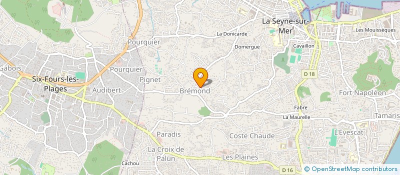 localisation de l'entreprise MURATORI ET FILS à LA SEYNE-SUR-MER
