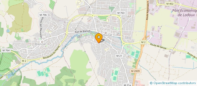 localisation de l'entreprise MURCIER ET ASSOCIES  CEBAZAT