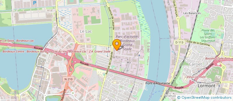 localisation de l'entreprise MURE ET PEYROT à BORDEAUX