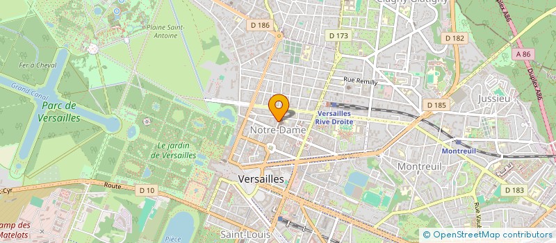 localisation de l'entreprise MUREAM à VERSAILLES