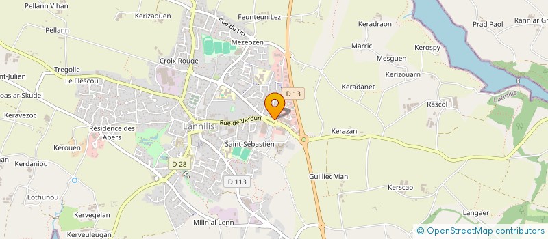 localisation de l'entreprise MUREBOIS 29 à LANNILIS