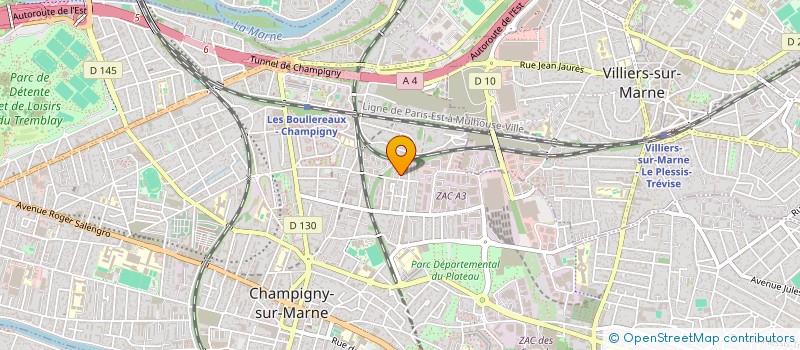 localisation de l'entreprise MURENOV à CHAMPIGNY-SUR-MARNE