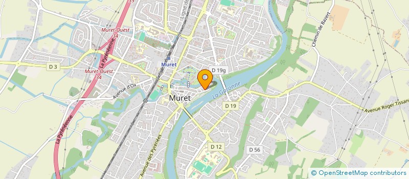 localisation de l'entreprise MURET MONTAGNE  MURET