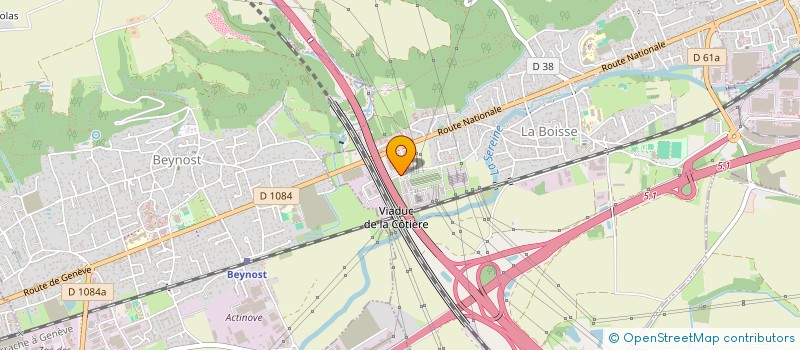 localisation de l'entreprise MURGIER SAS à LA BOISSE
