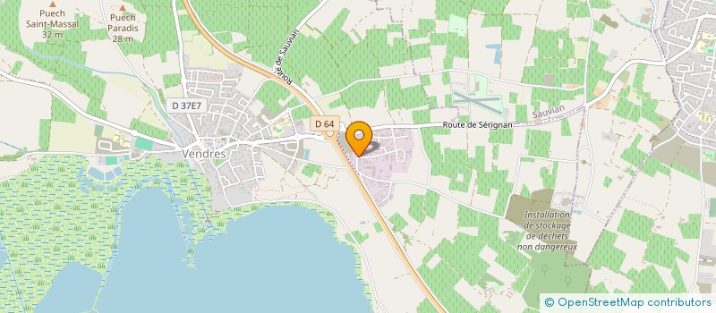 localisation de l'entreprise MURIEL  VENDRES