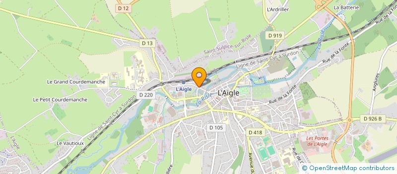 localisation de l'entreprise MURIEL COIFFURE à L'AIGLE