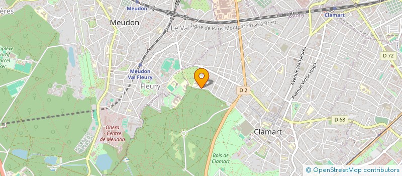 localisation de l'entreprise MURIEL DESMICHELLE MAGE à CLAMART
