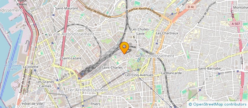 localisation de l'entreprise MURIEL HOURI à MARSEILLE